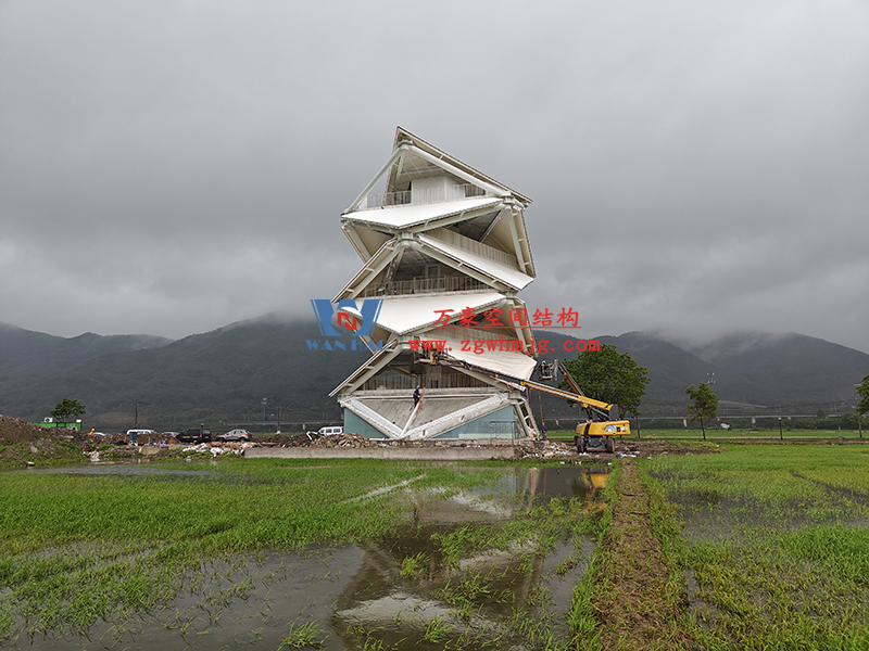 萬豪2023第8標(biāo)-數(shù)智農(nóng)業(yè)產(chǎn)業(yè)園先行啟動區(qū)塊項(xiàng)目設(shè)計施工總承包-瞭望塔膜結(jié)構(gòu)工程