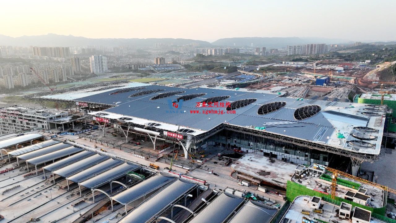 重慶東站站房正在加速建設(shè)，全力繪就項目新篇章