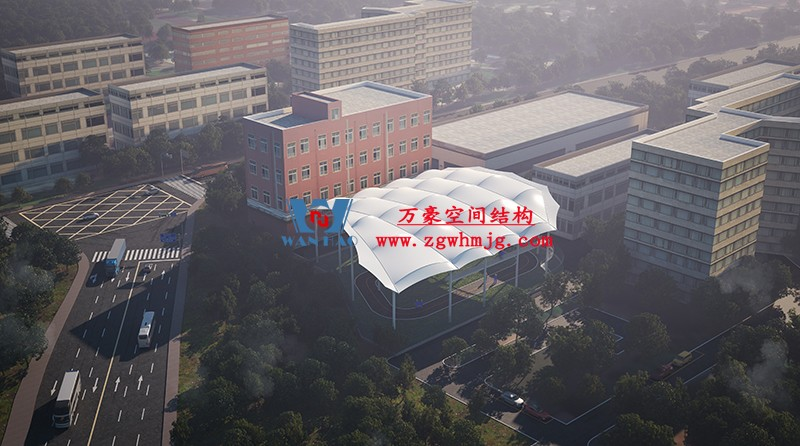 國網(wǎng)江西省電力有限公司培訓(xùn)中心實訓(xùn)基地改造PTFE膜結(jié)構(gòu)
