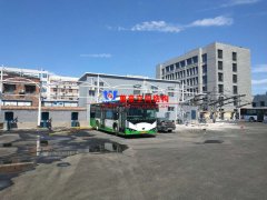 安陽市北廠街、彰德路公交充電樁雨棚膜結(jié)構(gòu)接近尾聲