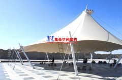 張拉膜涼亭有什么優(yōu)點？一般張拉膜結構涼亭價格是多少？