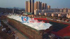 張拉膜結(jié)構(gòu)看臺的膜材如何選擇？張拉膜結(jié)構(gòu)看臺怎么維護(hù)保養(yǎng)？